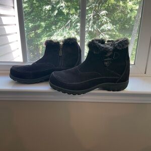 Brown Fur-Lined Ankle Boots Gracie by Khombu